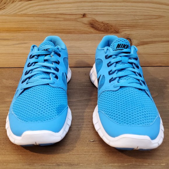Nike Free 5.0 GS Vivid Blue Sneaker Size 4.5Y - Picture 3 of 7